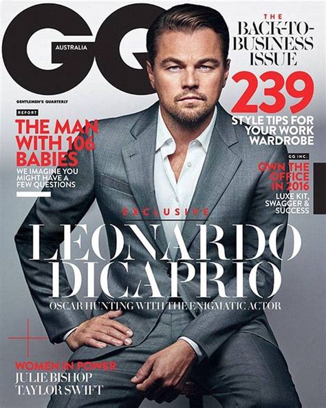 Leonardo Di Caprio smoulders on the cover of GQ | Gq magazine covers, Gq, Magazine front cover