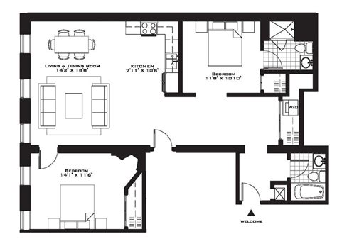 Luxury Two Bedroom House Plans Inspirational Exquisite Luxury 2 Bedroom Apartment Floor Plans ...