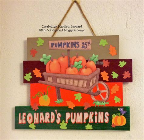 ~ Marilyn's Crafts ~: Pumpkin Patch Home Decor