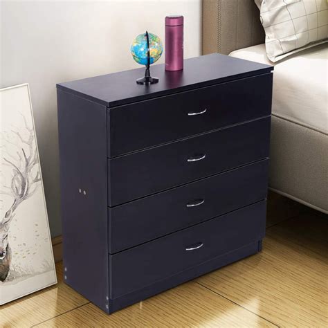 4-Drawer Dresser, Heavy Duty Wood Chest of Drawers, Modern 4 Drawer ...