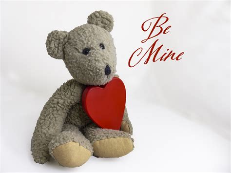 Teddy Bear Red Heart Valentine Free Stock Photo - Public Domain Pictures
