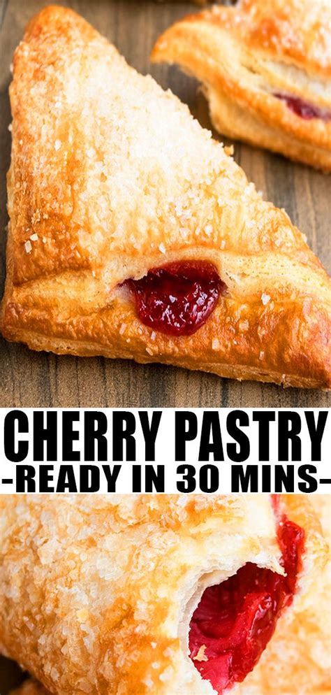 Easy Cherry Turnovers Recipe | Puff pastry recipes dessert, Pastries recipes dessert, Turnover ...