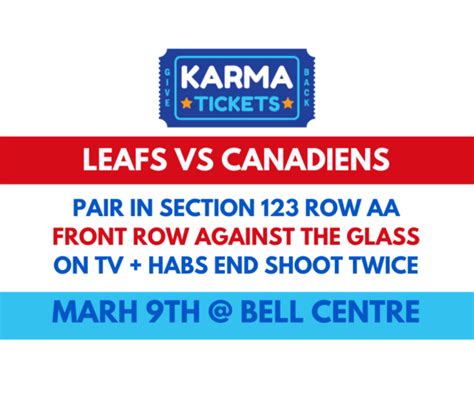 Pair of Tickets at the Bell Centre – Canadiens vs Maple Leafs - Razilia