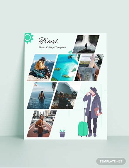 Travel Photo Collage Template in PSD, Word - Download | Template.net ...