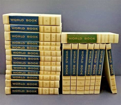 Complete 20 Volume Set Vtg 1960 World Book Encyclopedia & 1961 Annual Hardcover | eBay | World ...