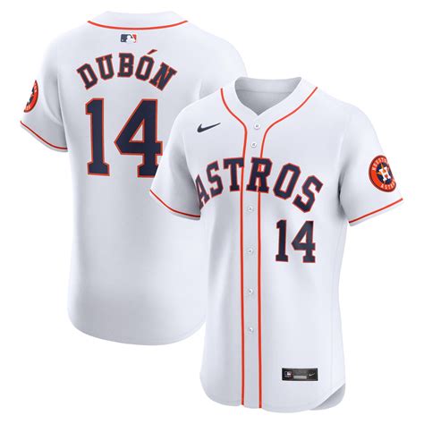 Men's Houston_Astros Mauricio Dubon White Home Elite Player Jersey - Walmart.com