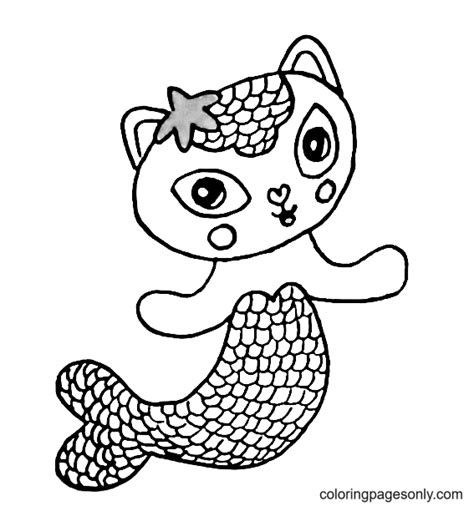 Mercat Coloring Page Gabbys Dollhouse In 2021 Coloring Pages | Porn Sex ...