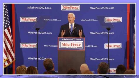 Former Vice President Mike Pence Announces 2024 Presidential Run ...