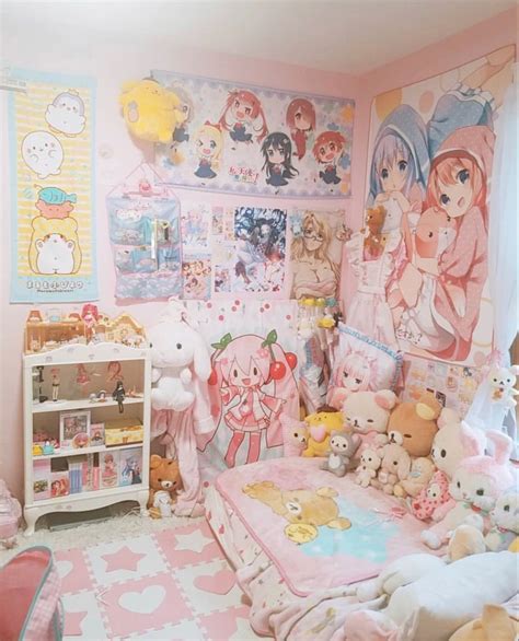 Pin by ｡* ☆𝓅𝑜𝓂𝓅𝓊𝓇𝒾𝓃 ☆*｡ on Happy Girl | Kawaii room, Pink room decor ...