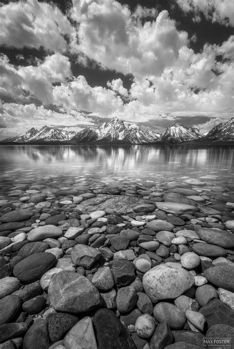 Rainbow Rocks Monochrome | Jackson Lake | Grand Teton National Park ...