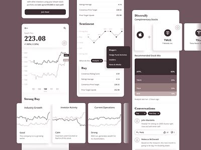 Mobile Stock Analysis by Daniel Rasmussen on Dribbble