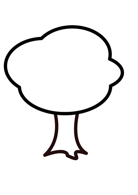 Tree Outline Clip Art at Clker.com - vector clip art online, royalty ...