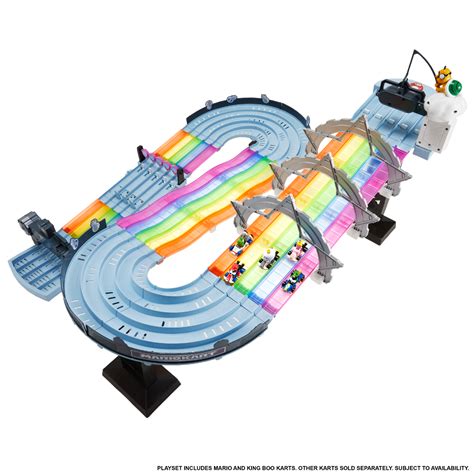 Hot Wheels' Mario Kart Rainbow Road Raceway Set Is Launching This Week ...