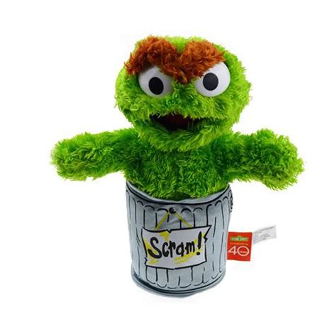 Sesame street Trash can Green Plush Toys Boys and Girls Doll Soft Stuffed Collection Toys 26cm ...