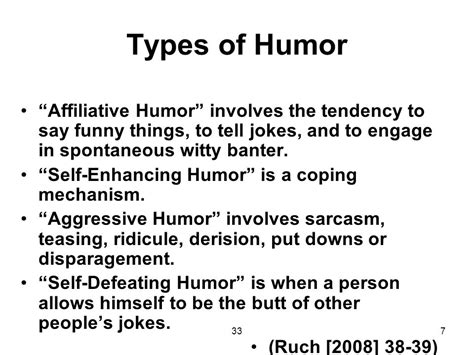 Types Of Sense Of Humor