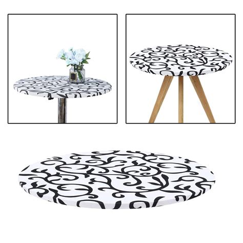 Fashion Round Elastic Table Cover Stretch Tablecloths Cocktail Table Tablecloths Home Decor ...