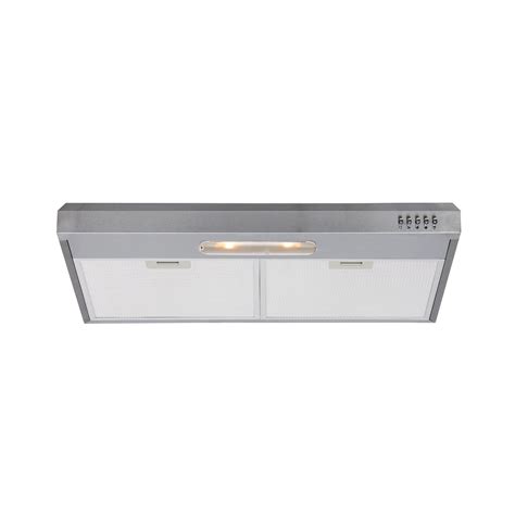 Buy Ultra Slim Under Cabinet Range Hood in Stainless Steel, 30-Inch, Ducted/Ductless Convertible ...