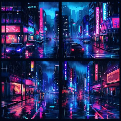 Premium Photo | Neon Panel Designs and Cyberpunk Art Boost EyeCatching Visuals and Trendsetting ...