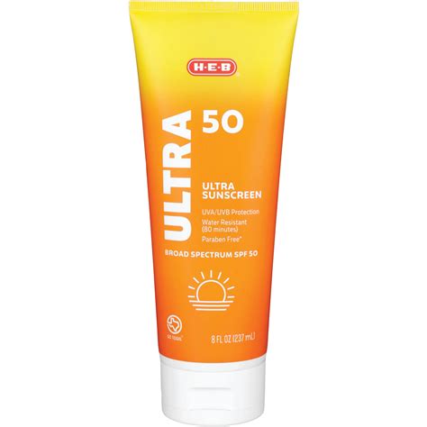 H-E-B Solutions Ultra Broad Spectrum Sunscreen Lotion SPF 50 - Shop ...