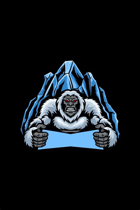 Yeti E Sports Vector Illustrations - E Sports T-Shirt Design