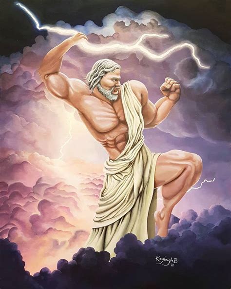 Acrylic painting. Zeus, mythology greek god, Lord of Olympia. #art #artwork #painting # ...
