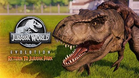 INCREDIBLE New Rex VS Raptor Fight Animation! (Return To Jurassic Park DLC) - YouTube