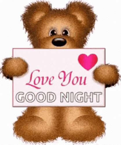 I Love You Good Night GIF - I Love You Good Night Teddy Bear - Discover & Share GIFs