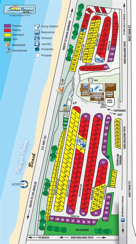 Rv Parks California Coast Map - Klipy - California Rv Resorts Map | Printable Maps