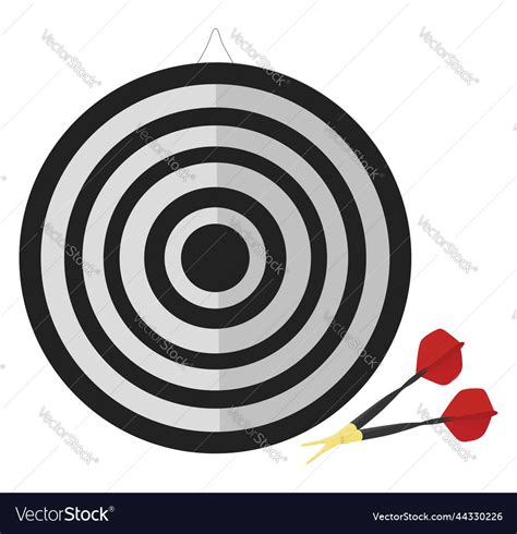 Dart with target on a white background Royalty Free Vector