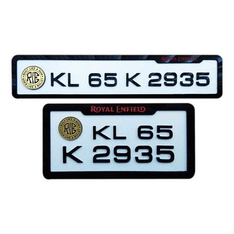 Royal Enfield Bike Number Plate Designs | Royal Enfield Number Plates ...