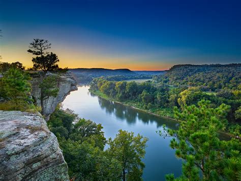 01/04/17 Featured Arkansas Photography–Sunset from Calico Rock on the ...