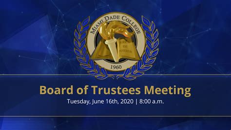 Board of Trustees Meeting 06/16/2020