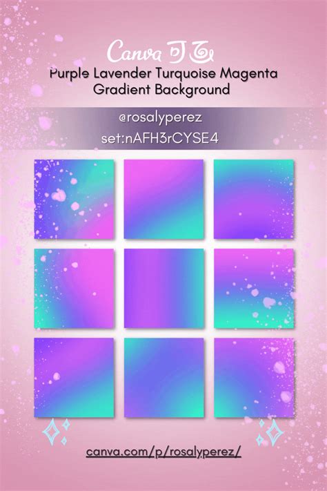 PURPLE LAVENDER TURQUOISE MAGENTA GRADIENT BACKGROUND 2022 BEST TRENDY AND AESTHETIC CANVA ...