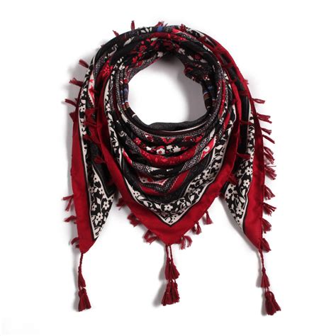 Aliexpress.com : Buy Square scarf fringe Women Scarf Vintage Trendy Big Square Long Warm Floral ...