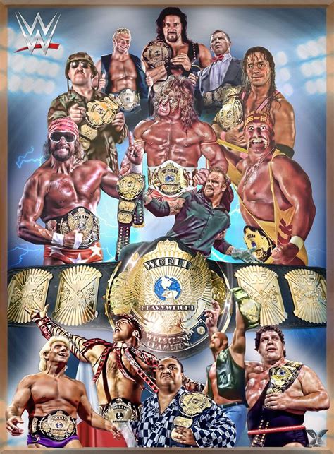 World Wrestling Federation Champion's | Wrestling posters, Wrestling wwe