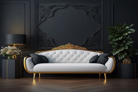 Luxury Living Room Background Graphic by Motin · Creative Fabrica