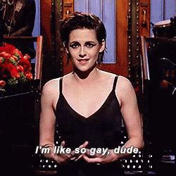 Kristen Stewart Snl GIF - Kristen Stewart Gay SNL Monologue - Discover & Share GIFs