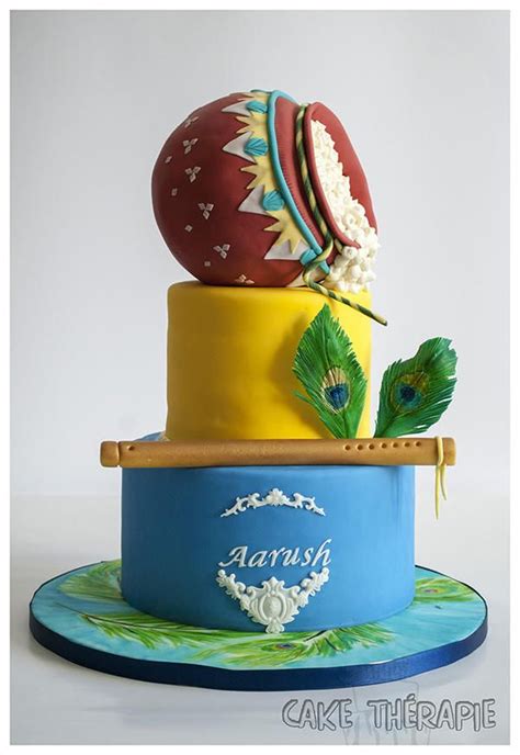 Little Krishna themed Birthday cake- Hindu Mythology theme - Cake by ...