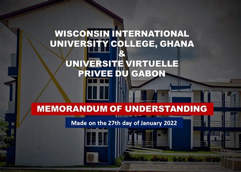 Partenariat entre Wisconsin International University College, Ghana et ...