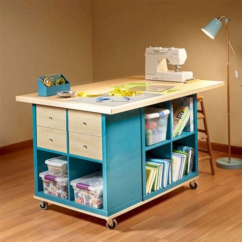 15 Wonderful IKEA Craft Room Table Design With Storage And Organization Ideas - DEXORATE | Craft ...