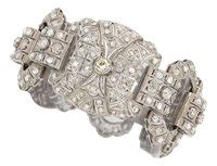 Diamond, Platinum Bracelet. ... Estate JewelryBracelets | Lot #54293 | Heritage Auctions