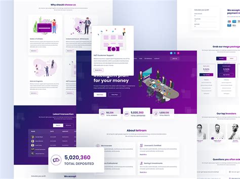 Investment Website Template by Sabbir @Resimpl on Dribbble