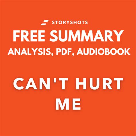 Can’t Hurt Me Summary Review | David Goggins | PDF | Free Audio Book | by Chapters | Infographic ...