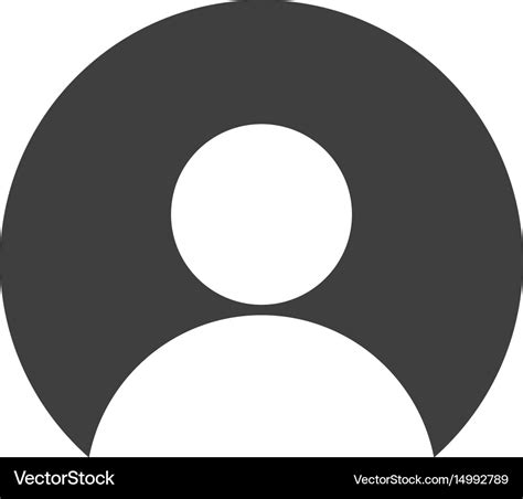 User account flat icon Royalty Free Vector Image