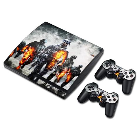 free drop shipping high quality protective skin sticker for ps3 slim accessories for ps3 slim ...