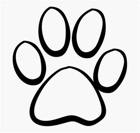 Paw Print Tattoo Outline , Free Transparent Clipart - ClipartKey