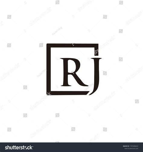 Rj Logo Design This Design Suitable Stock Vector (Royalty Free) 1707688423