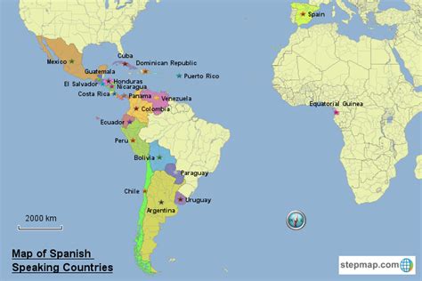 Spanish Speaking Countries in Europe Map images
