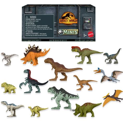 Jurassic World Dominion Mini Dinosaur Figures 20 Small Toys With Authentic Design, In Scale ...