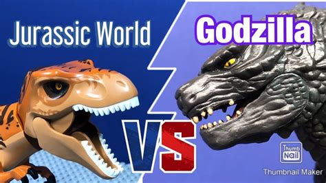 Godzilla vs Jurassic World Part 1 (Stop Motion) - YouTube